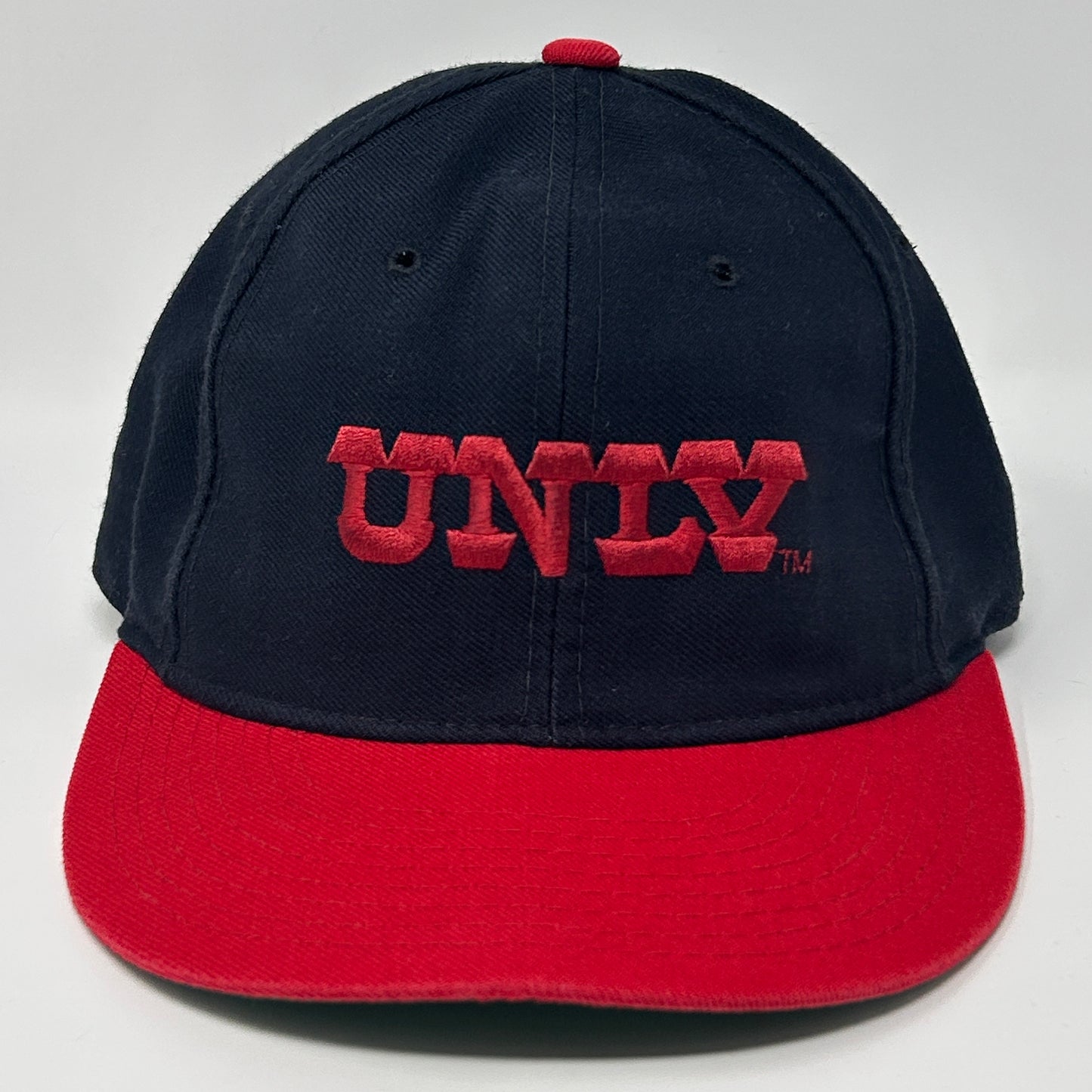 Vintage 80s UNLV Rebels Hat Cap Fitted 7 3/8 University Las Vegas New Era Black - Neon Vintage