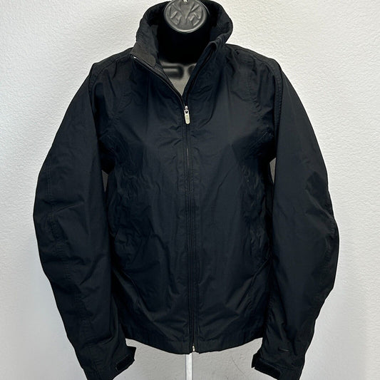 Nike Storm Fit Windbreaker Jacket Black Mock Neck Long Sleeve Womens Medium 8-10