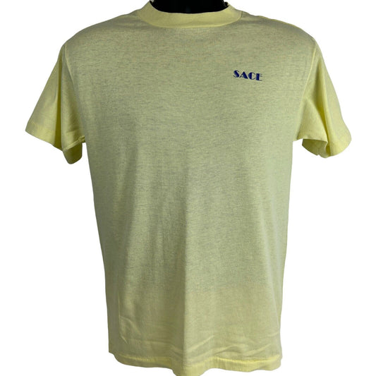Vintage SACE Straight Axle Corvette Enthusiast T Shirt SACC C1 Yellow S Small