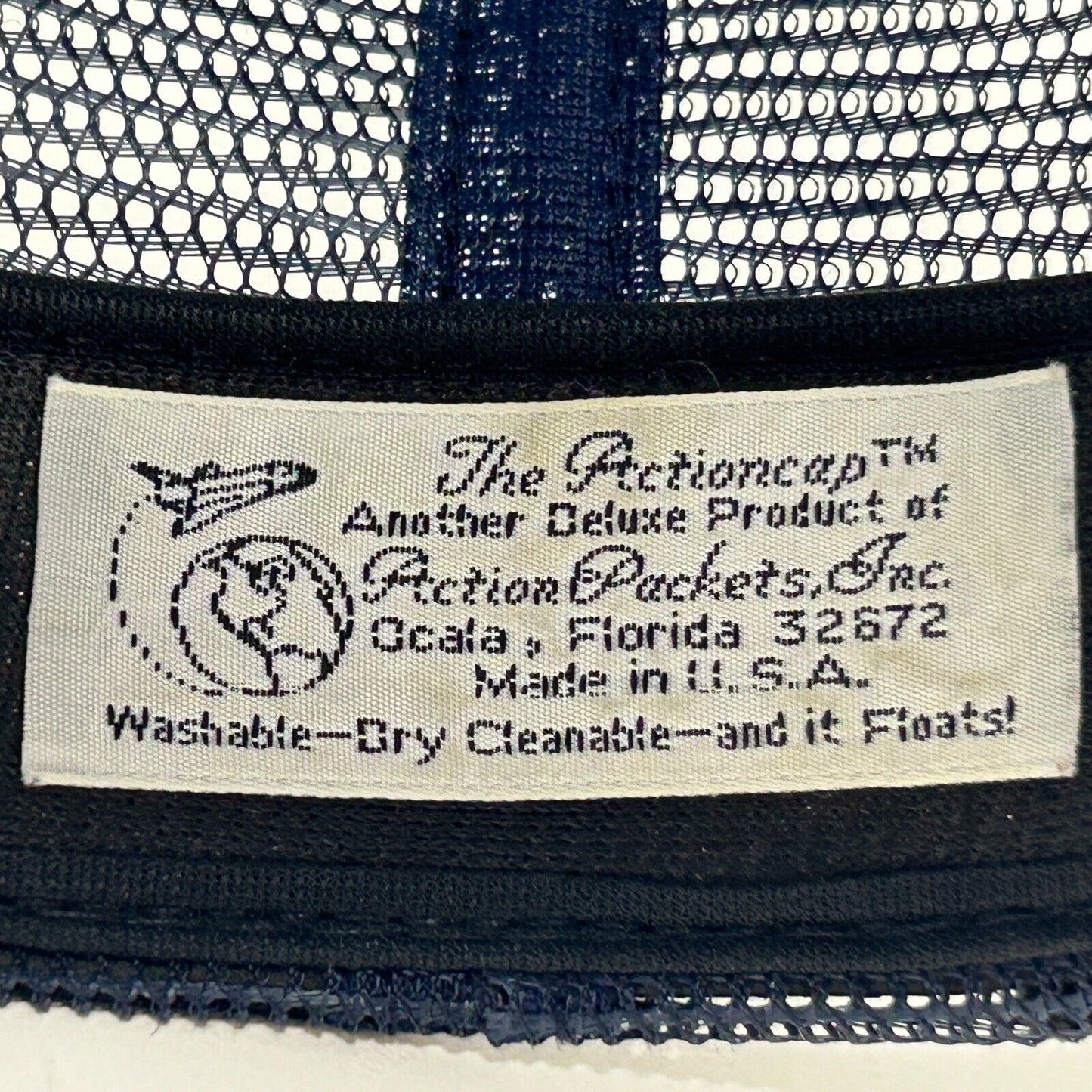 Vintage 80s NASA Space Shuttle STS-26 Trucker Hat Baseball Cap Blue Snapback