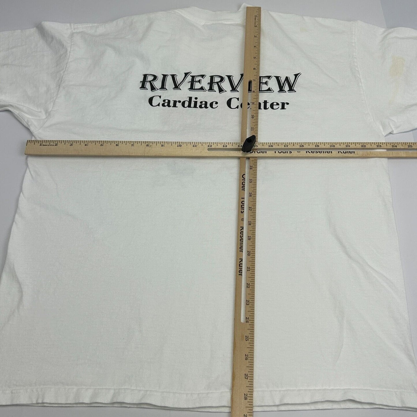 Vintage Y2Ks The Beat Goes On Heart T Shirt Riverview Cardiac White XL X-Large
