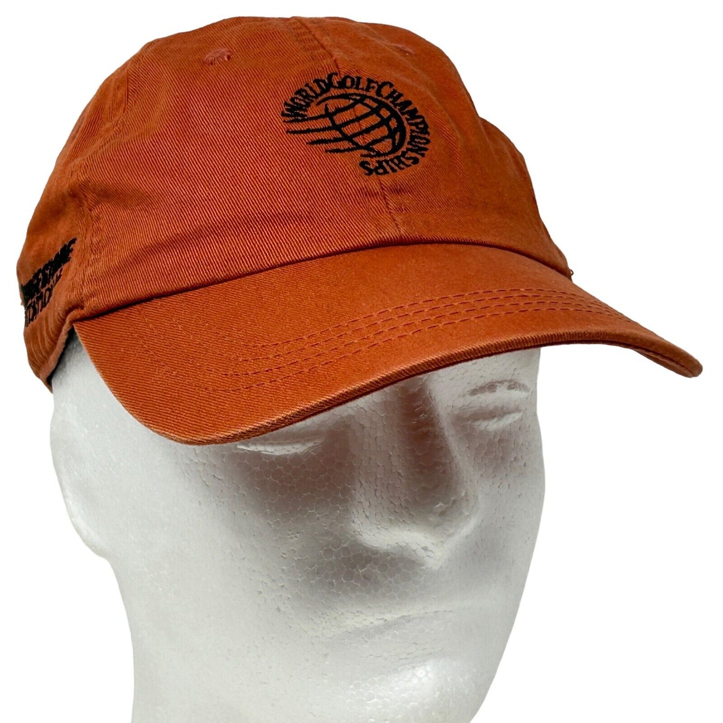 World Golf Championships Dad Hat Cap Bridgestone Invitational Golfing Orange - Neon Vintage