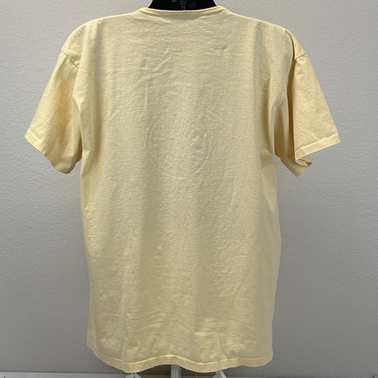 Vintage 90s Jersey Shore Cover Up T Shirt New Jersey Yellow Womens Unisex One Size 2XL - Neon Vintage