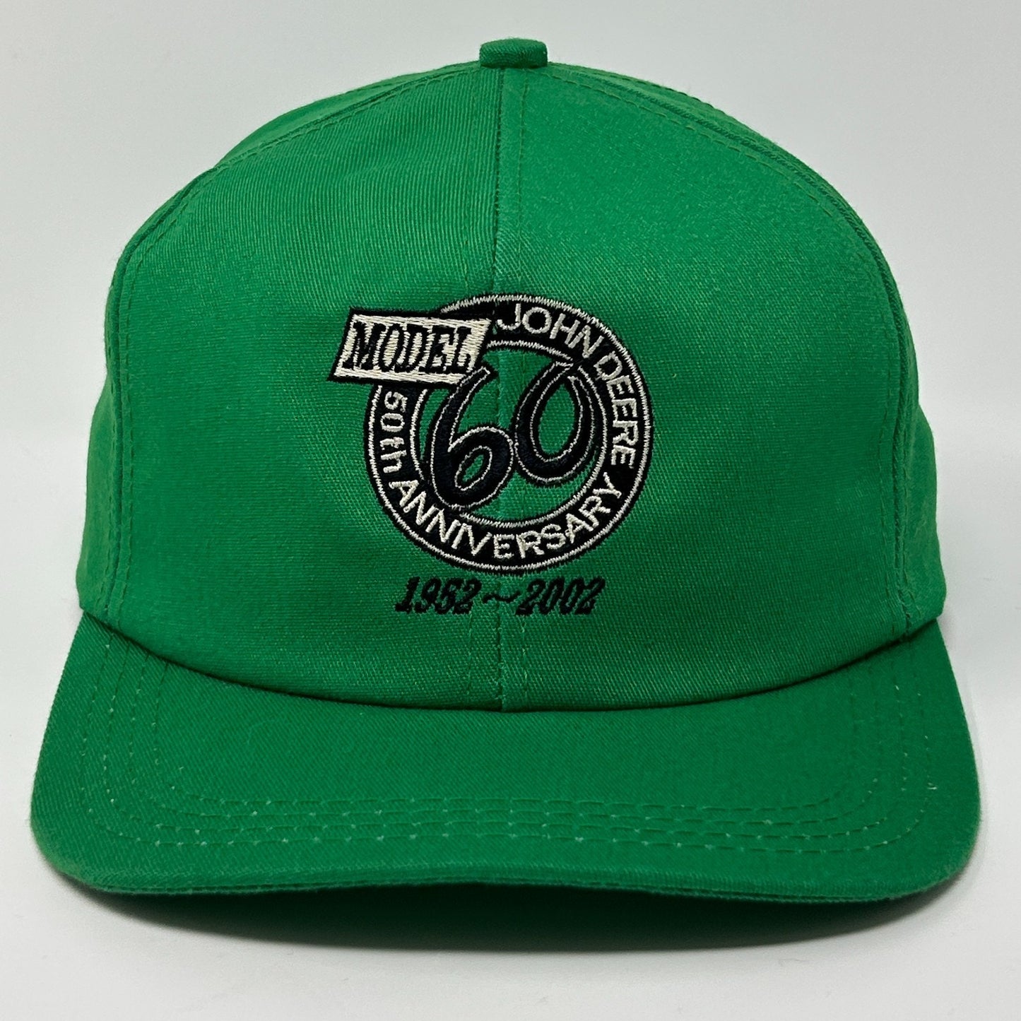 Vintage John Deere Model 60 Hat Cap Green Y2Ks Farmer Farm Tractor 50th Snapback