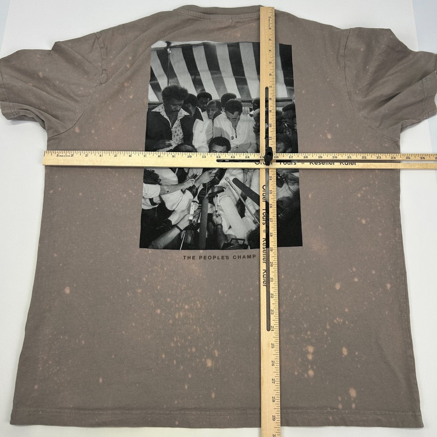 Muhammad Ali x Shoe Palace T Shirt Boxing Boxer Embroidered Gray Mens XXL 2XL