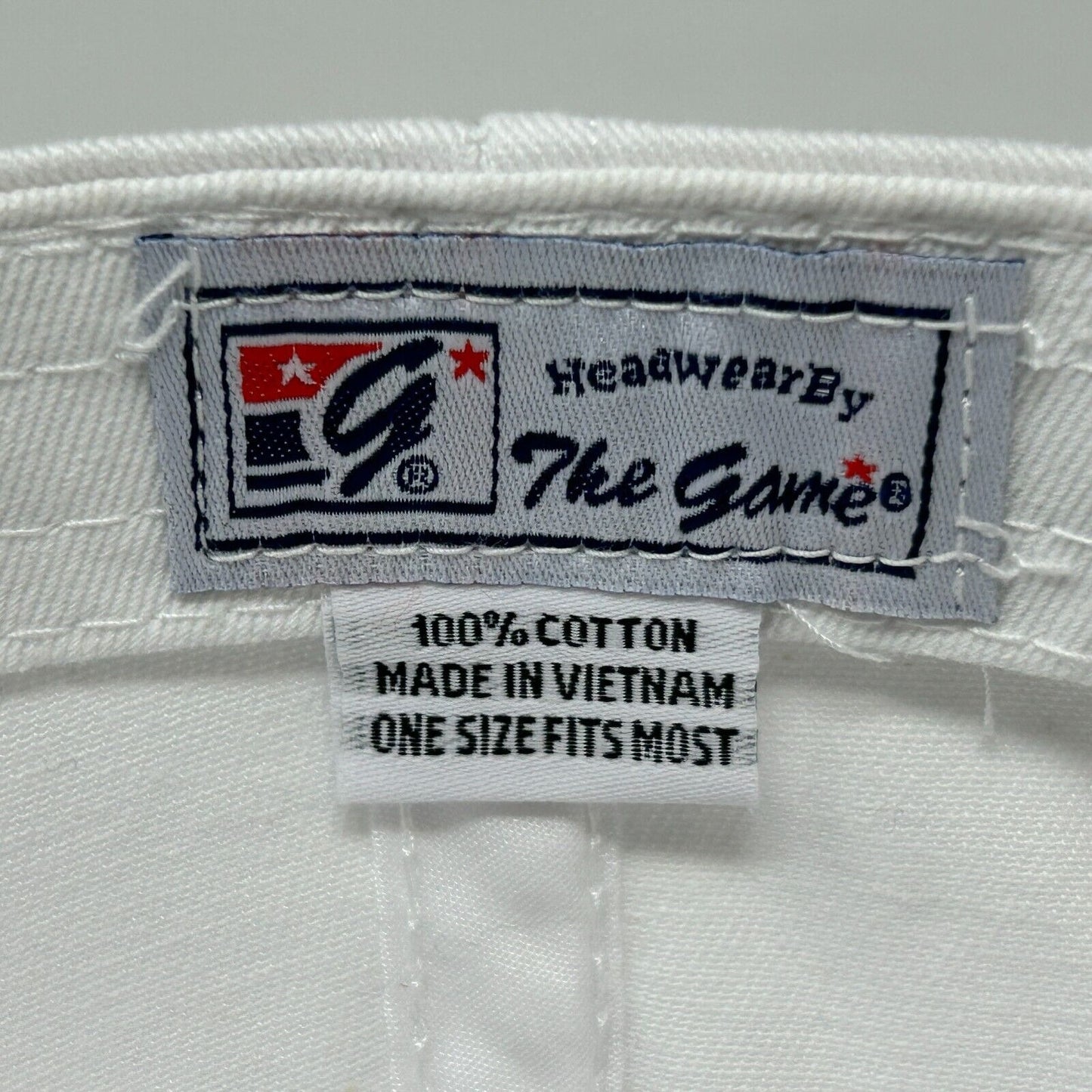 Gorra de béisbol Cole Swindell con logotipo circular The Game Country Snapback en color blanco