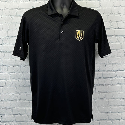 Las Vegas Golden Knights Polo Shirt Antigua Golfer Golfing NHL Black S Small