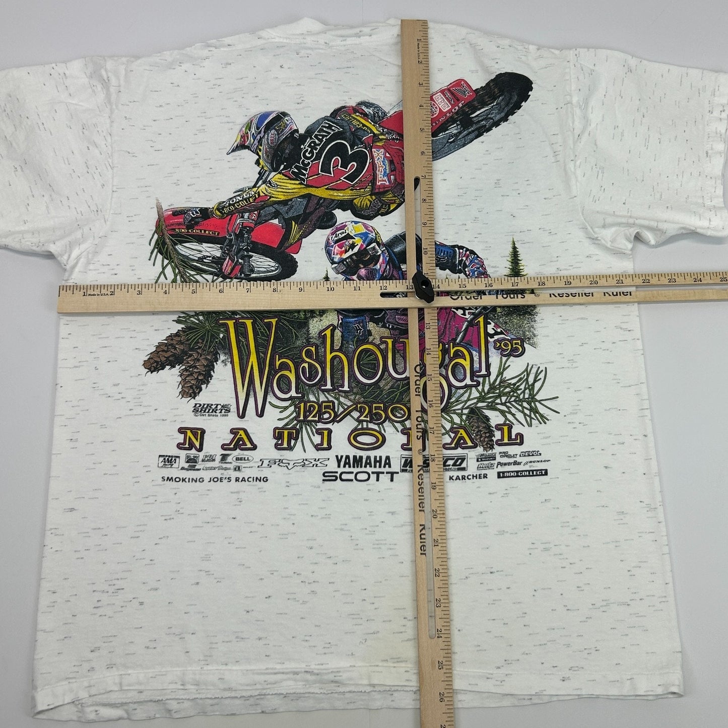 Vintage Washougal National T Shirt Mens L Large Gray MX Motocross Jeremy McGrath