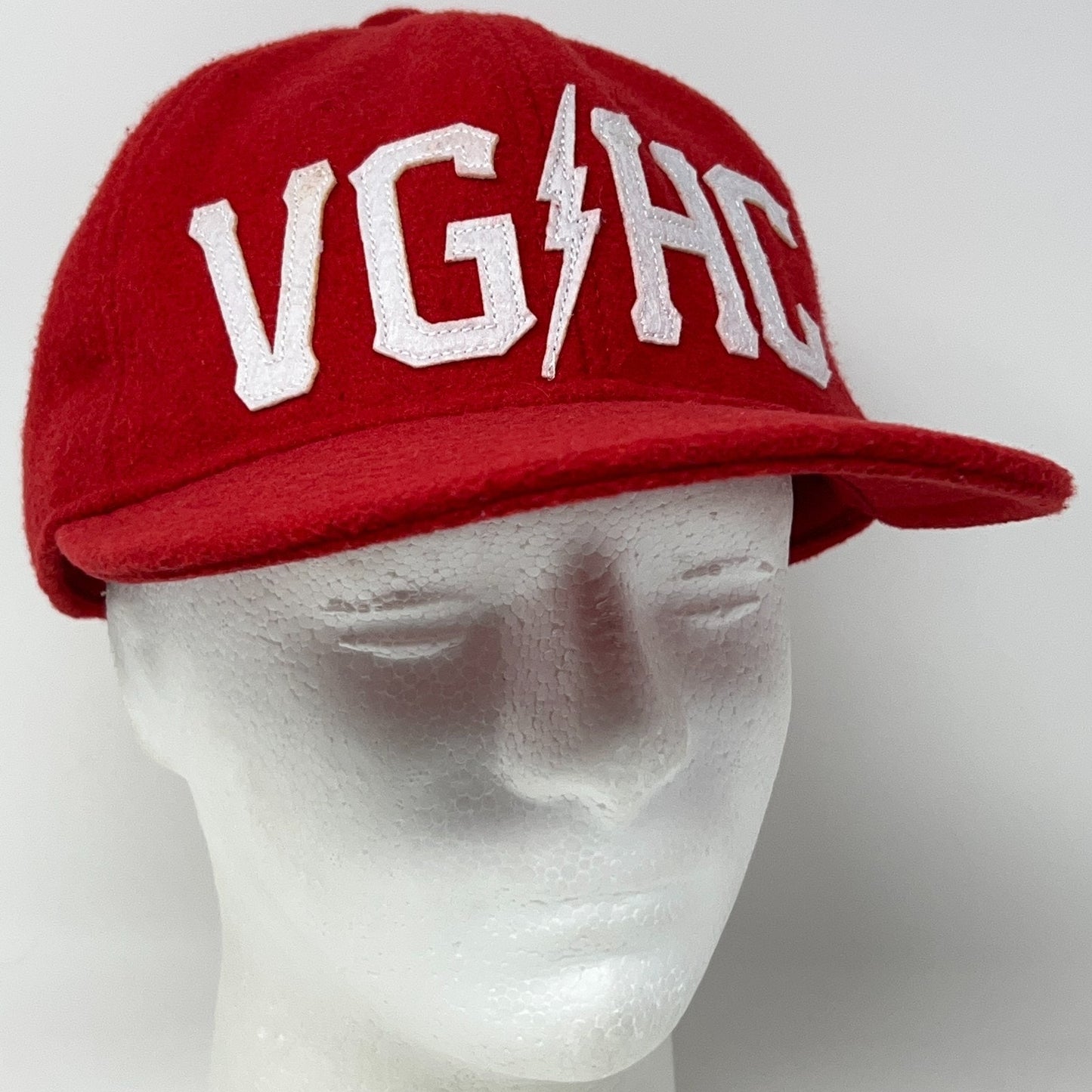 Violent Gentlemen Hockey Club Hat Baseball Cap VGHC Bolt Red Wool Blend Snapback