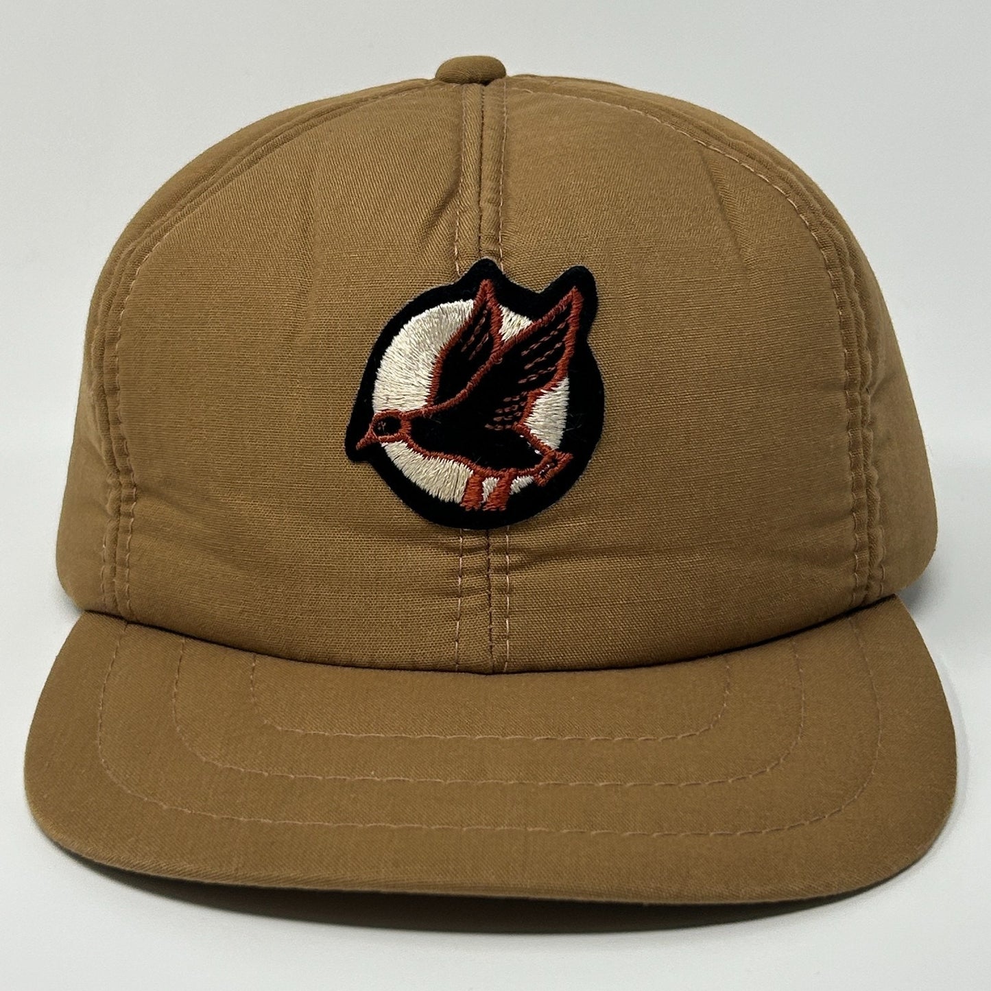 Vintage 80s Duck Hunting Hat Baseball Cap Ear Flap Hunter Brown XL X-Large