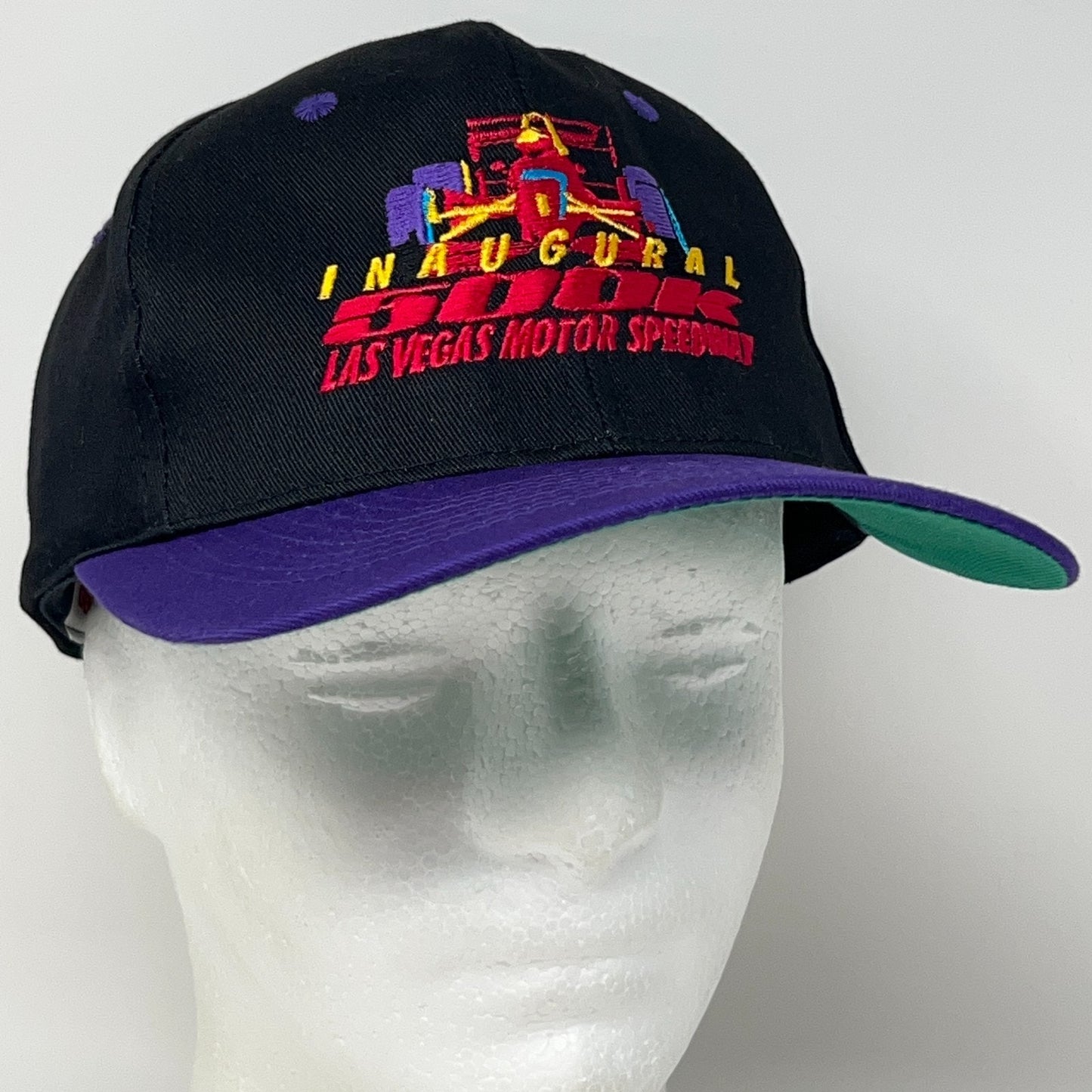 Vintage Las Vegas Motor Speedway 500K Hat Baseball Cap Black IndyCar Snapback