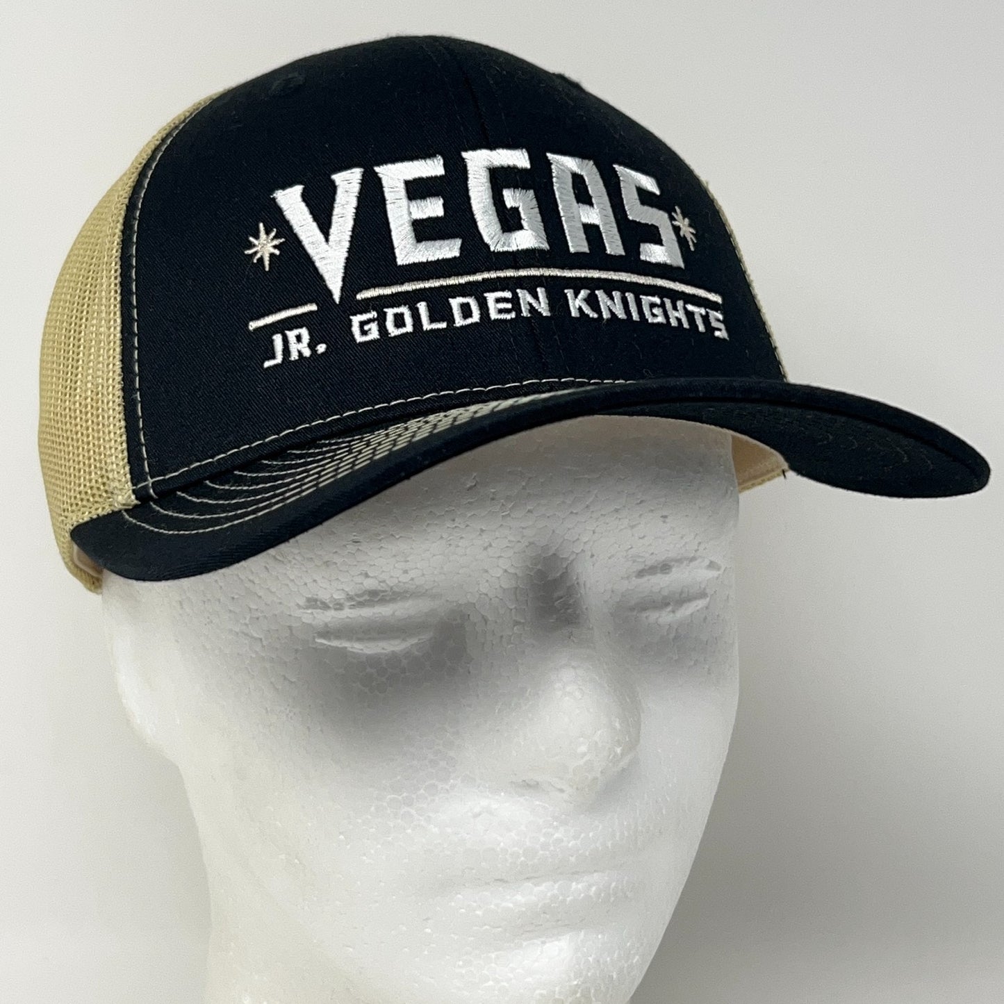 Las Vegas Jr Golden Knights Trucker Hat Baseball Cap NHL Hockey Snapback Black