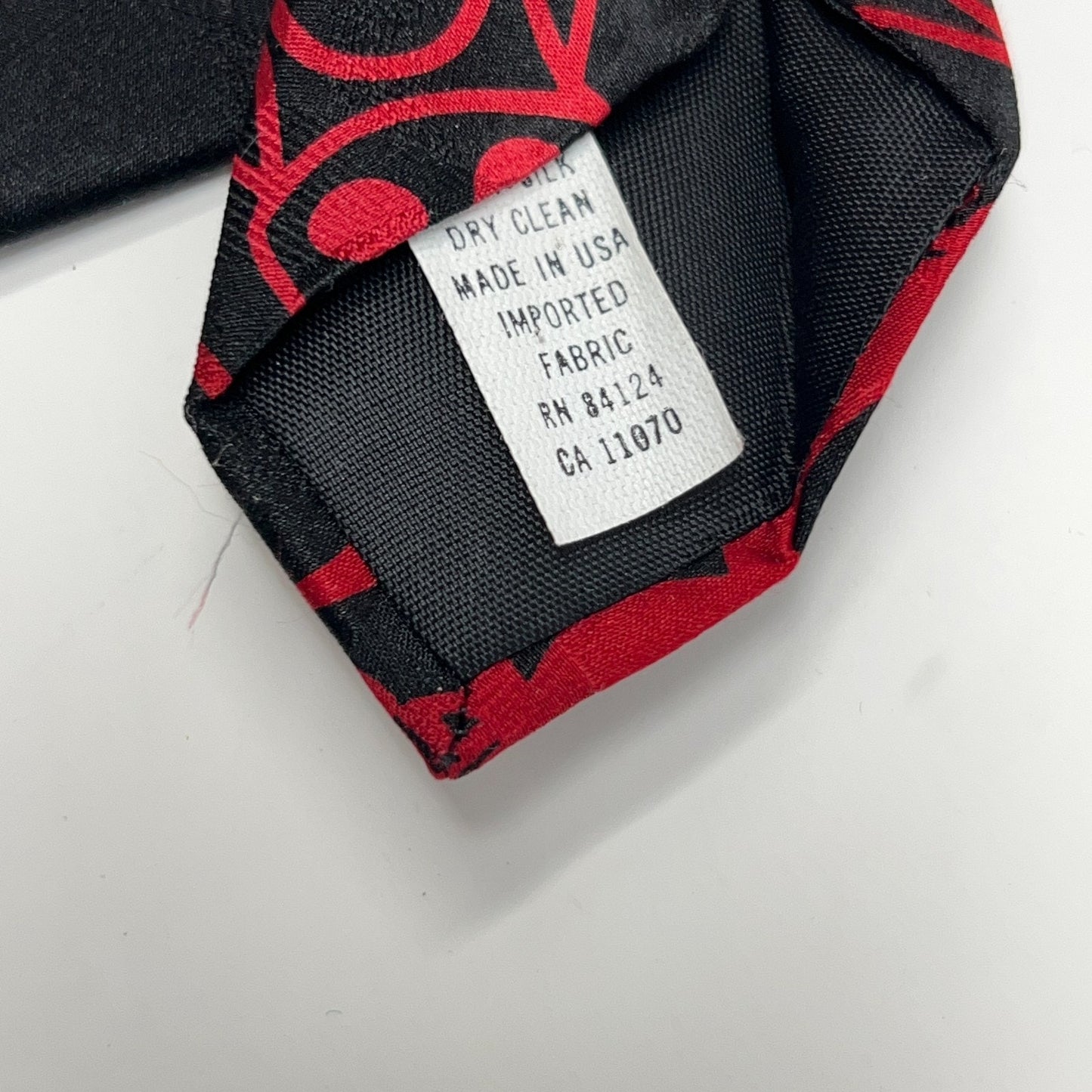 Ralph Marlin 90s Necktie Red Chicago Bulls Vintage