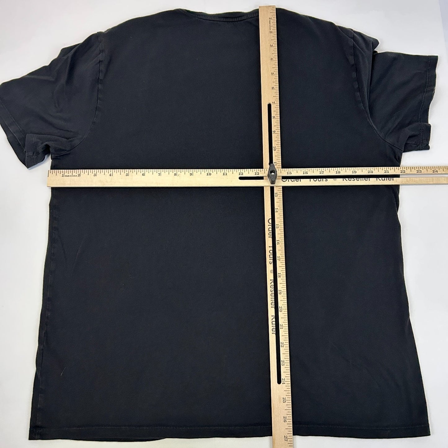 Vince Pima Cotton T Shirt Black Crew Neck Short Sleeve MX5209034 Mens L Large