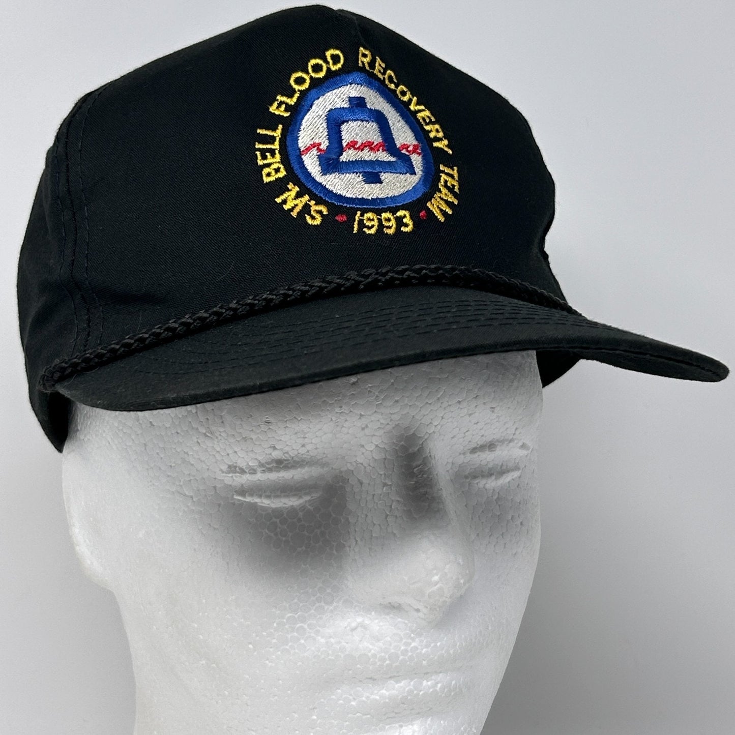 Vintage 90s Southwestern Bell Hat Baseball Cap Telephone Company Snapback Black