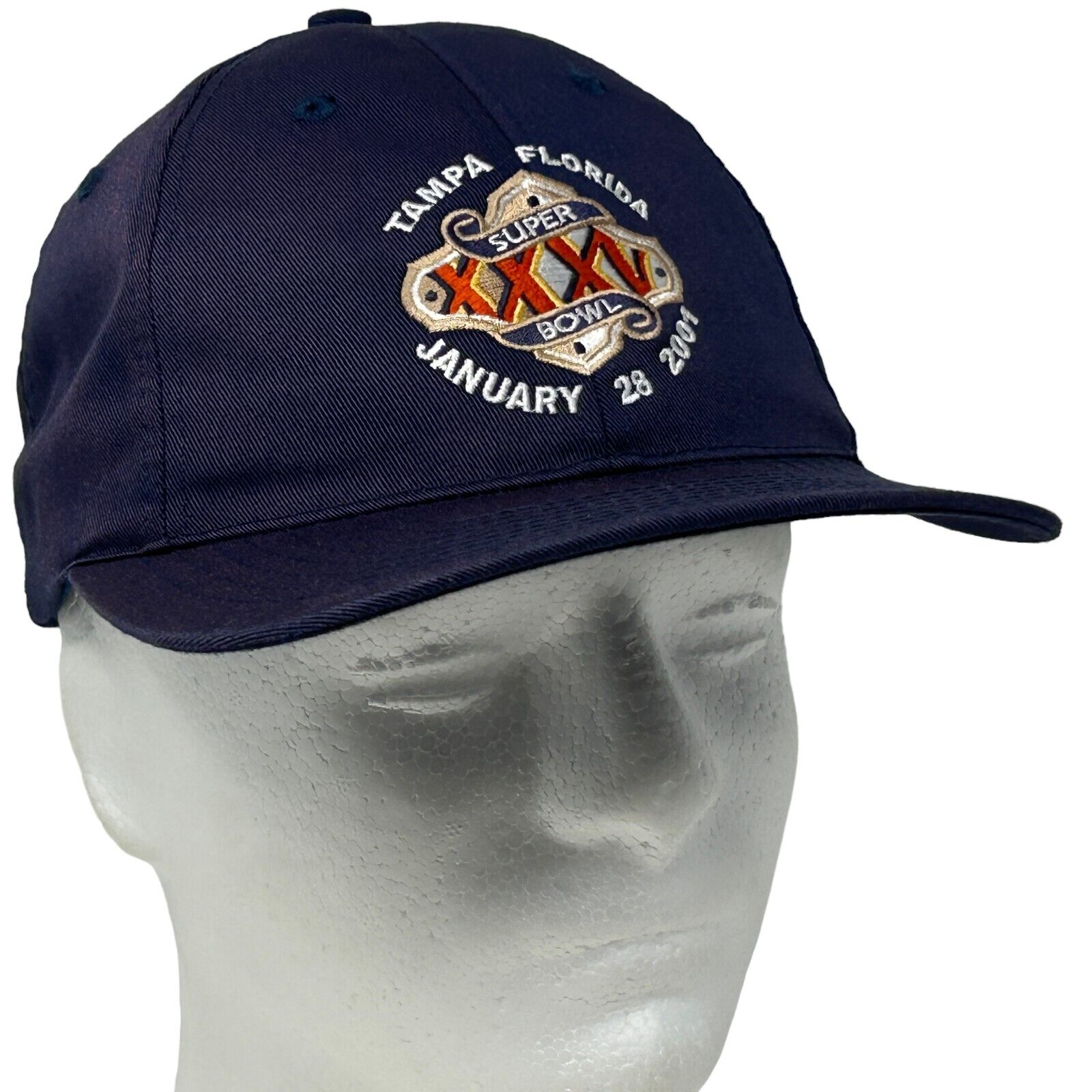 Super Bowl XXXV Hat Vintage Y2Ks NFL Baltimore Ravens Florida Blue