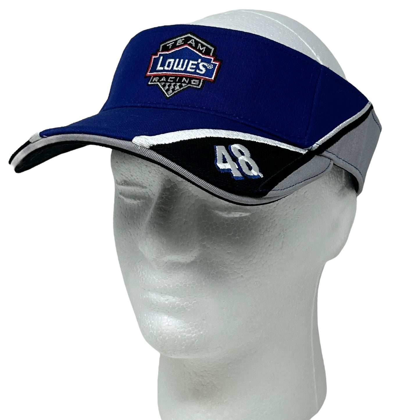 NASCAR Jimmie Johnson Visor Hat Team Lowes Racing Motorsports Strapback Blue