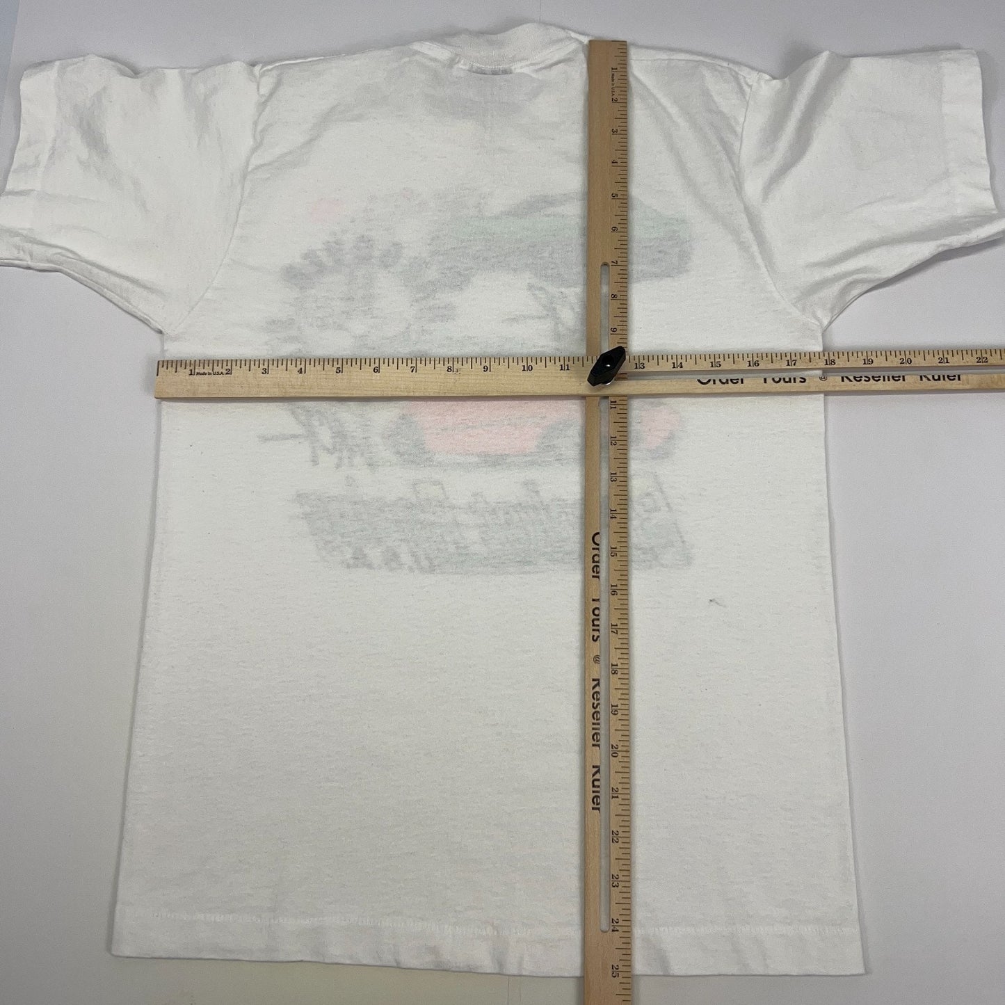 Vintage 90s Los Angeles County Raceway LACR T Shirt Drag Racing White S Small
