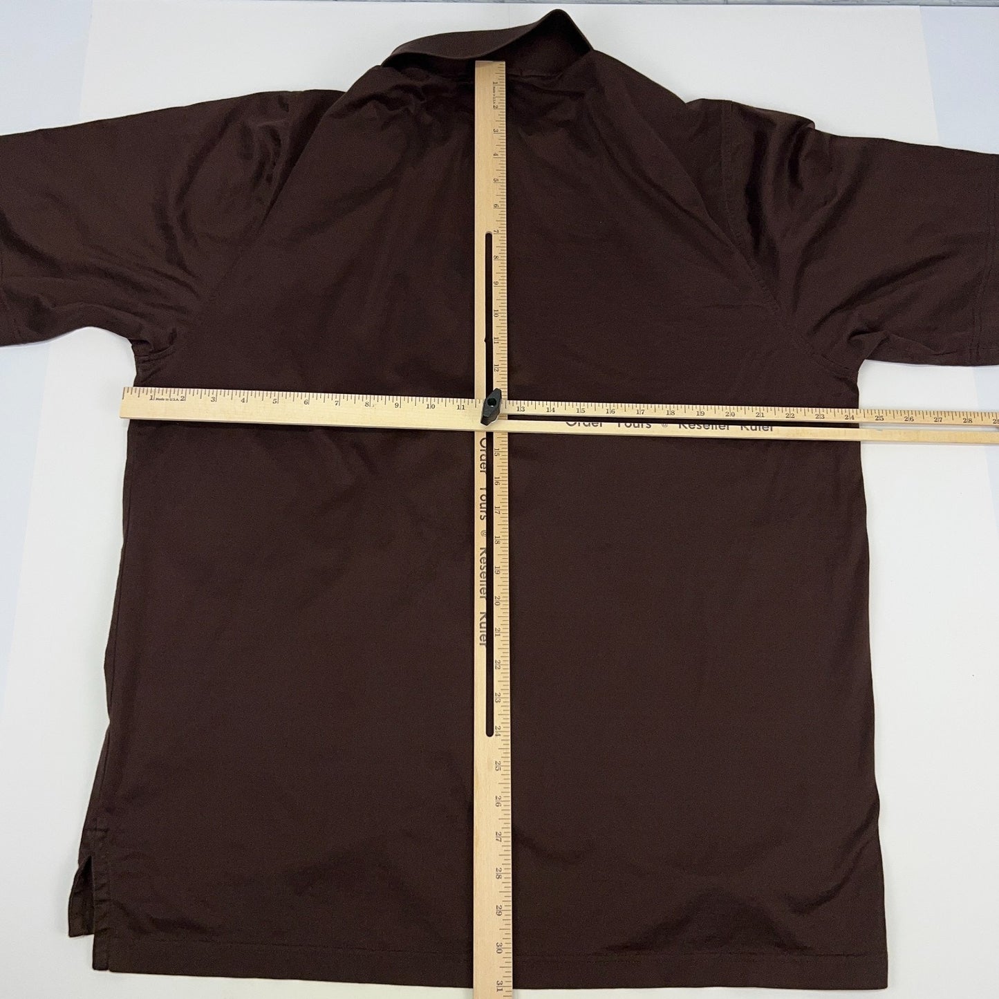 Vintage 90s Mercedes Benz Golf Polo Shirt Mens XL X-Large Brown Fairway & Greene