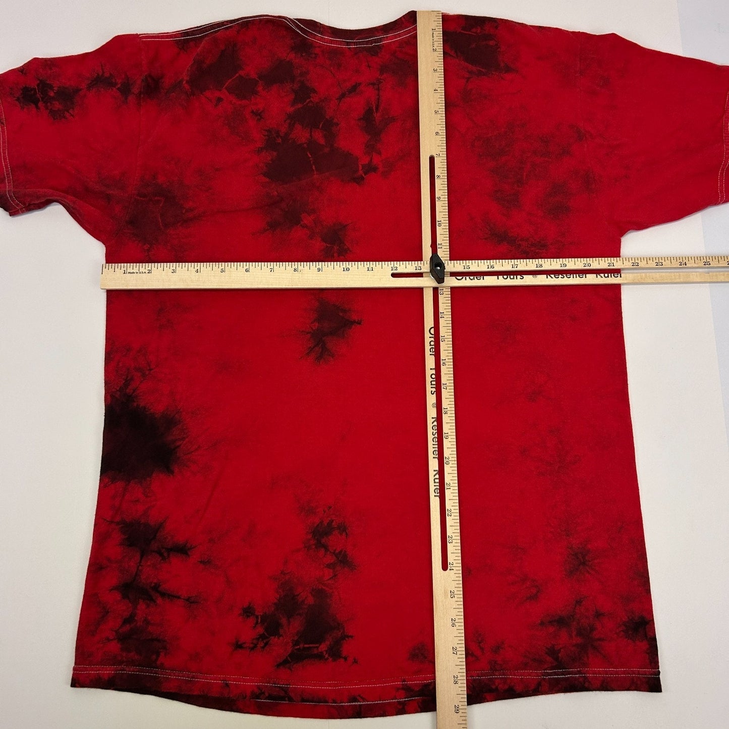 Green Day American Idiot T Shirt Punk Rock Band Cotton Tie Dye Red Tee L Large