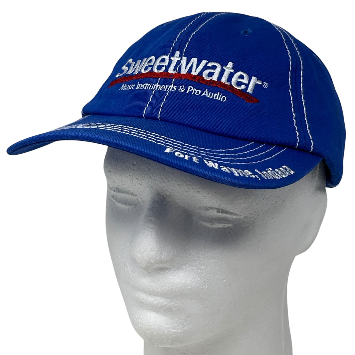Sweetwater Music Instruments Hat Baseball Cap Fort Wayne Indiana Strapback Blue