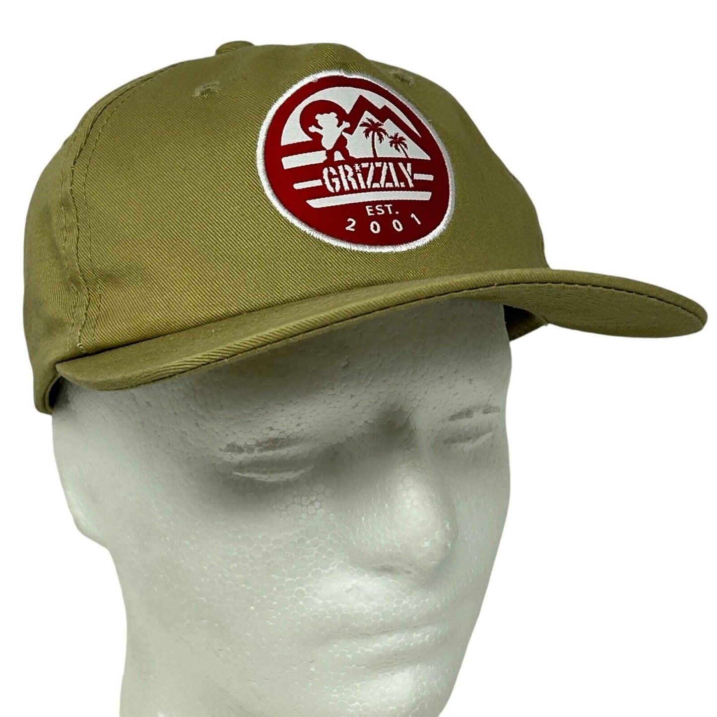 Grizzly Griptape Hat Baseball Cap Skateboarding Skater Skating Snapback Beige
