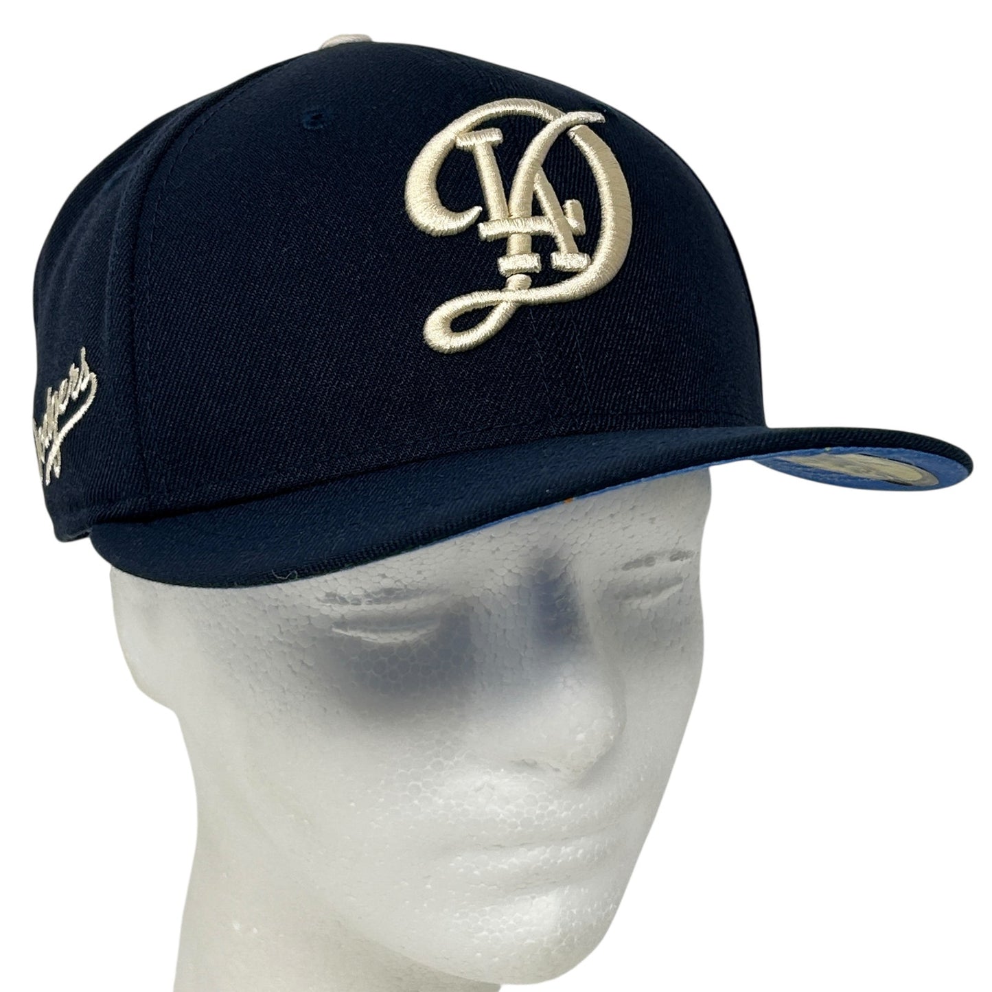 New Era LA Dodgers Cap in Navy Blue Size Adjustable Front View
