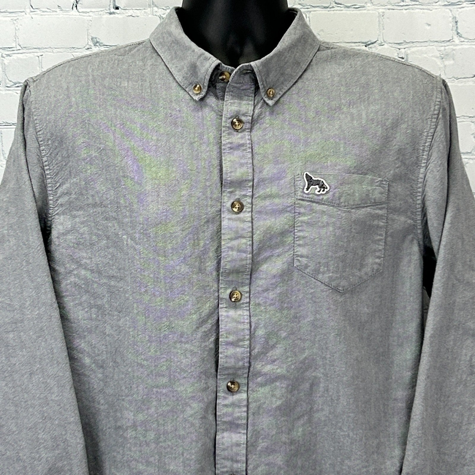 Vans Chima Ferguson Button Front Shirt Gray Vans Chima Ferguson Button Front Shirt Gray