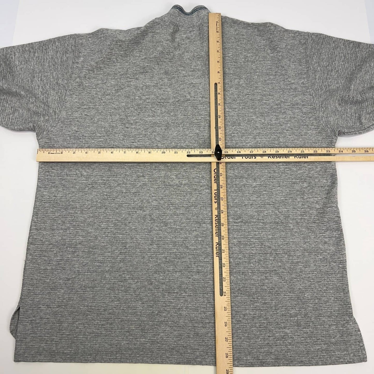 Caesars T-Shirt, grey, modern, size medium, back view featuring soft fabric design