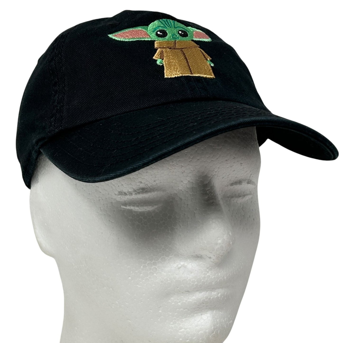 Star Wars Grogu Youth Dad Hat Baseball Cap Baby Yoda Mandalorian Strapback Black