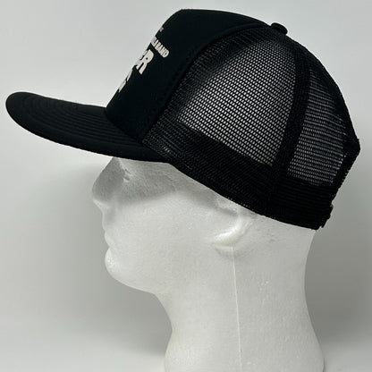 Vintage 80s Charlie Daniels Band Trucker Hat Cap Powder Keg Mesh Snapback Black