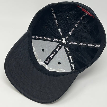 Srixon Hat Baseball Cap A-Flex Fitted L-XL Golf Golfer Golfing Black 6 Panel