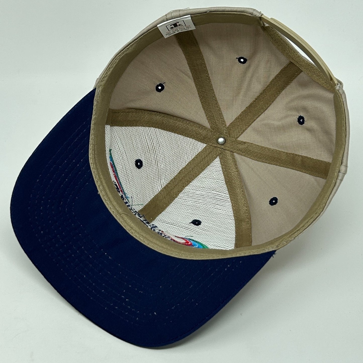 Vintage 90s The Works Hat Baseball Cap The Supreme Cap 6 Panel Snapback Beige