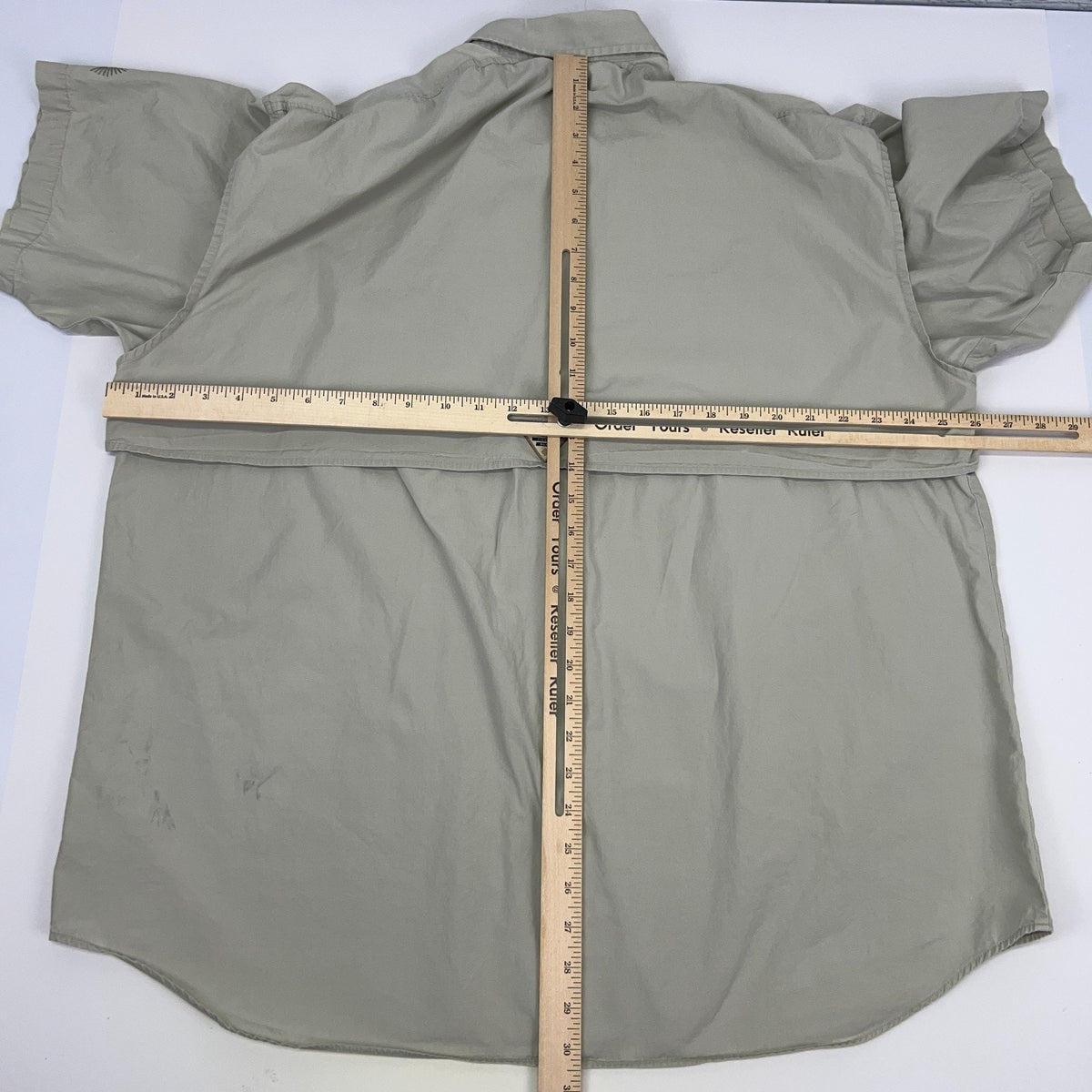 Columbia PFG Hampton Island Preserve Shirt Mens L Large Fishing Button Up Khaki
