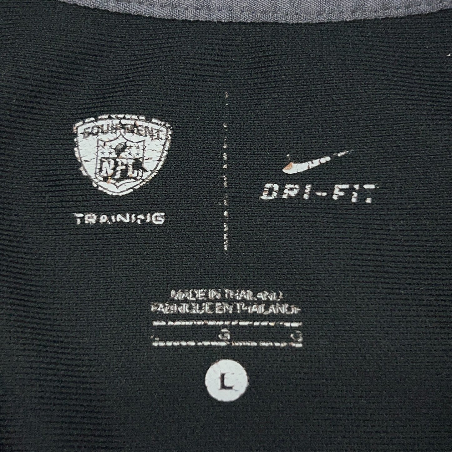 Cincinnati Bengals Polo Shirt Nike Dri Fit Equipment NFL Training Black L Large