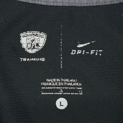 Cincinnati Bengals Polo Shirt Nike Dri Fit Equipment NFL Training Black L Large