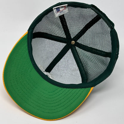Vintage 90s Oakland Athletics Trucker Hat Baseball Cap Las Vegas A's Snapback