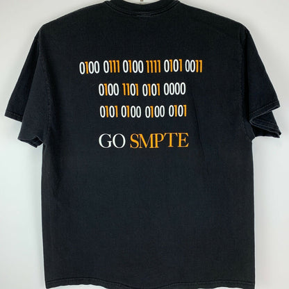 Camiseta Go Digital Go SMPTE, talla extragrande, para ingenieros de cine, televisión y cine, para hombre, color negro