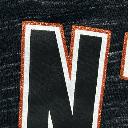 San Francisco SF Giants Womens T Shirt New Era MLB V Neck Black Tee XL X-Large