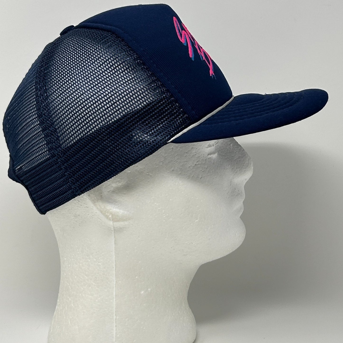 Vintage Sawyer Brown Trucker Hat Cap Blue Country Western Music Band Snapback