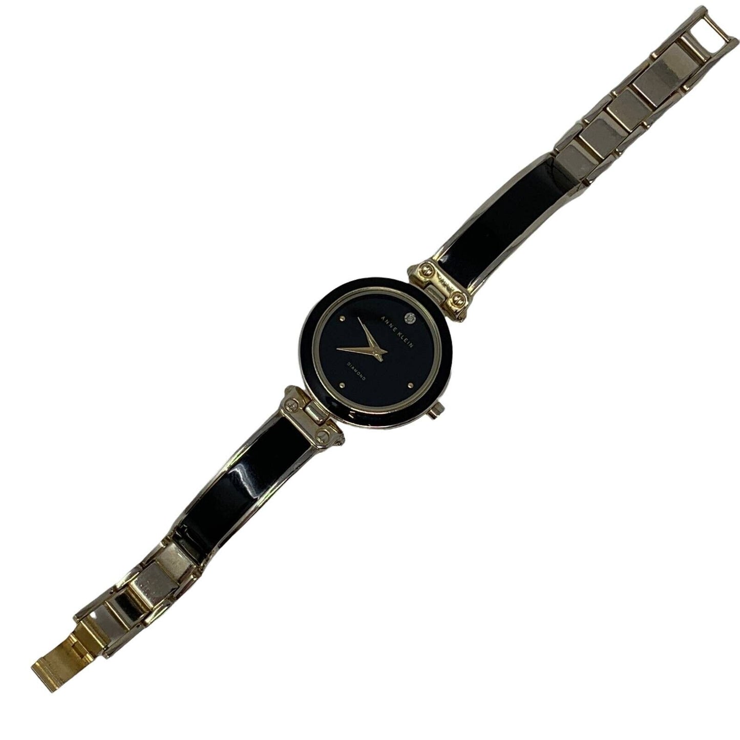 Anne Klein Diamond Reloj para mujer Oro negro AK/1720 Brazalete redondo Analógico 12 horas