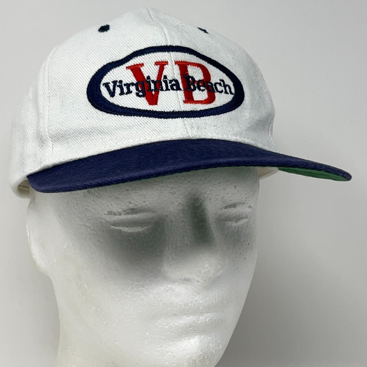 Virginia Beach Hat Baseball Cap White Navy Snapback Embroidered Tourist Travel