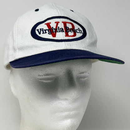 Virginia Beach Hat Baseball Cap White Navy Snapback Embroidered Tourist Travel