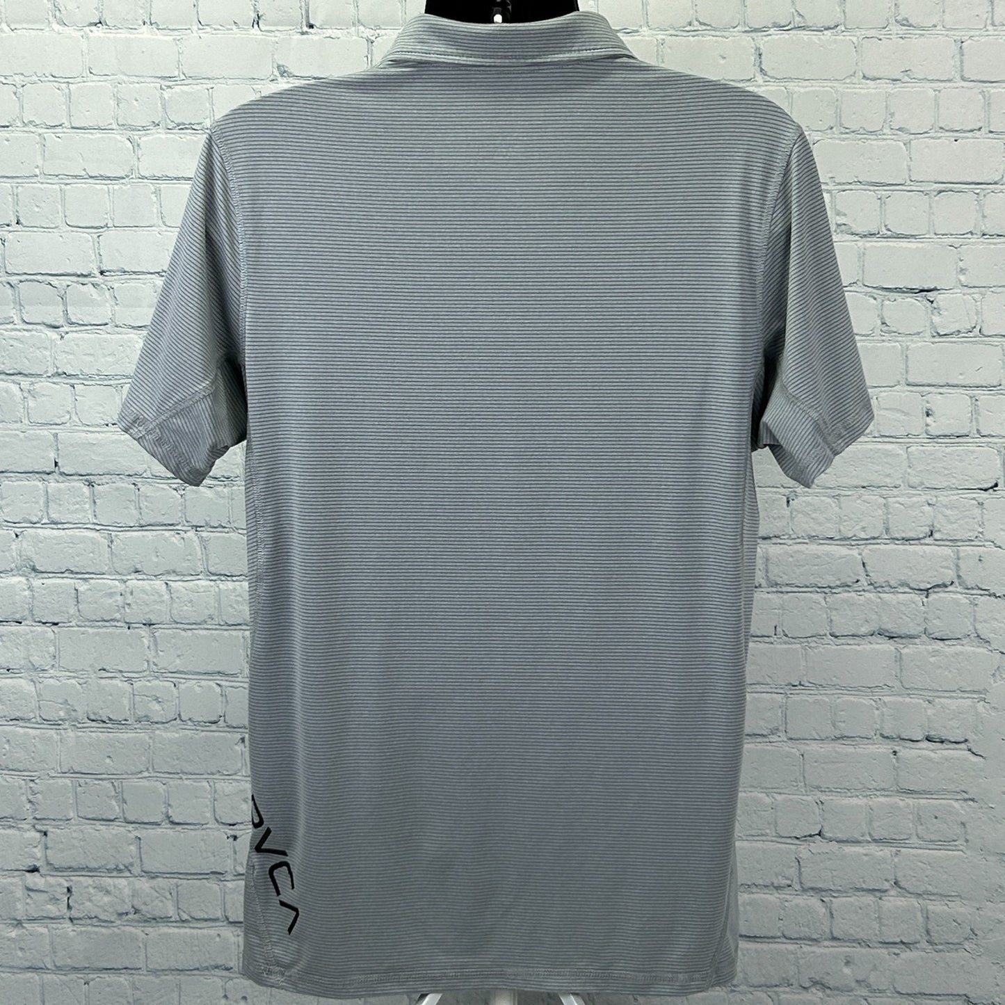 RVCA Sport Vent Polo Shirt PM Tenore Skater Surfer Surfing MMA Gray L Large