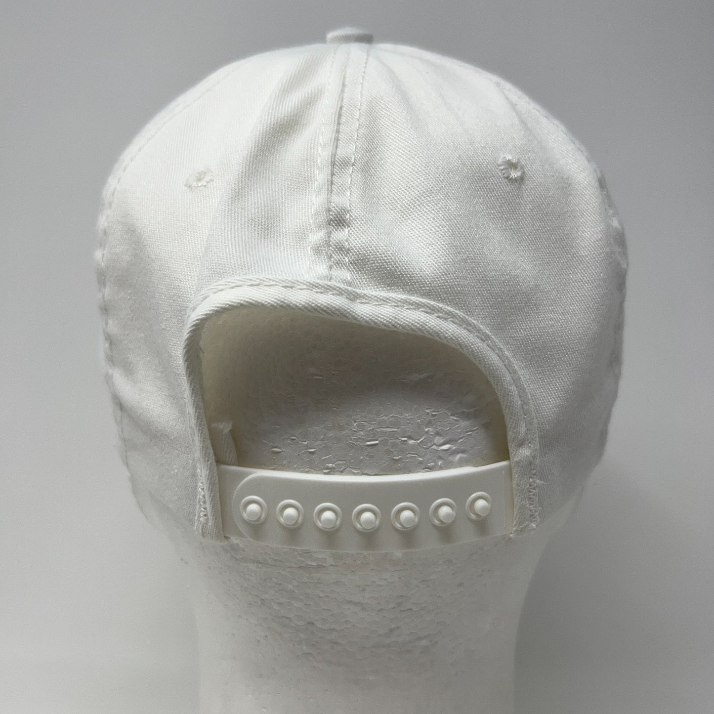 Vintage 90s US Navy Hat Baseball Cap USN Military Snapback White Made In USA