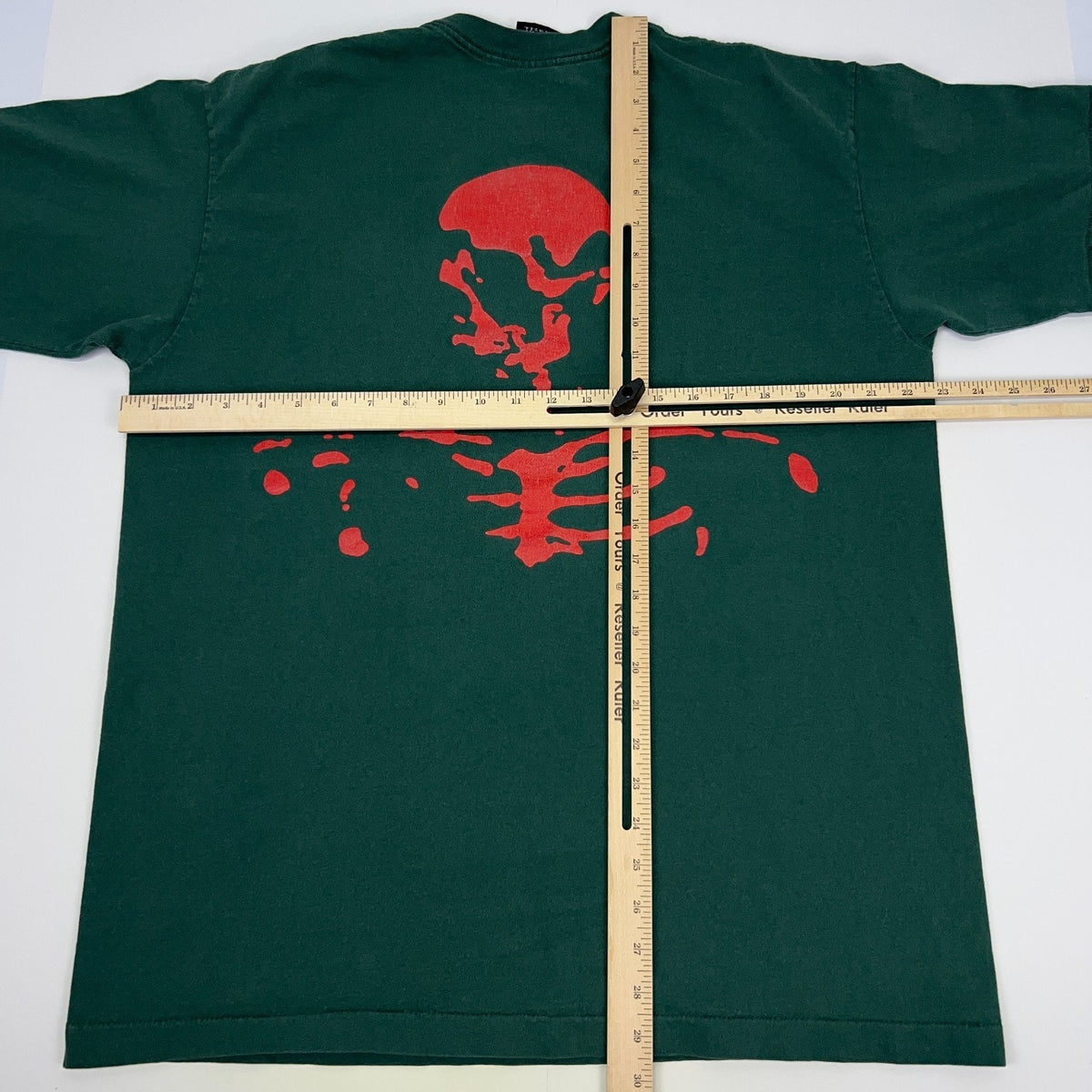 Vintage 90s The Offspring Smash Green Skeleton Band Tee Single Stitch XL USA