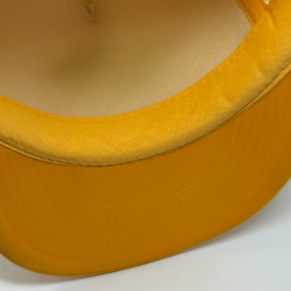 Vintage 90s Cy Camp Trucking Trucker Hat Baseball Cap Sonoma Yellow Snapback
