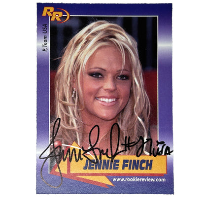Jennie Finch Autographed Trading Card 2003 Rookie Review Signed Authenticated