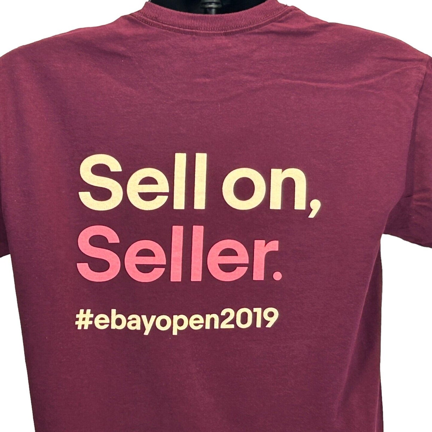 eBay Open 2019 T 恤 中号 网上经销商大会 短袖 男式 红色