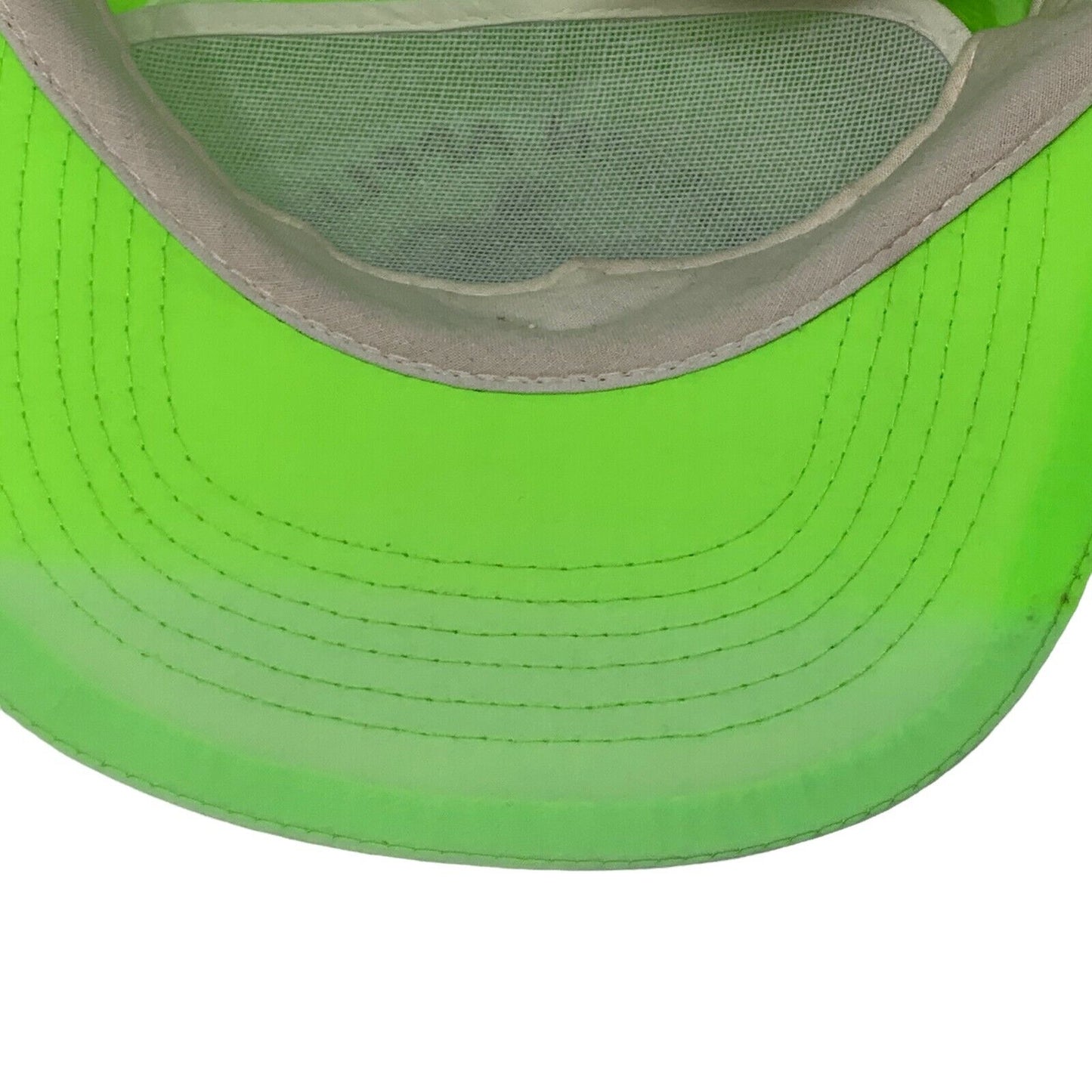 Gorra de béisbol con visera ajustable verde neón de Dufferin Appliance Service Inc., estilo años 90